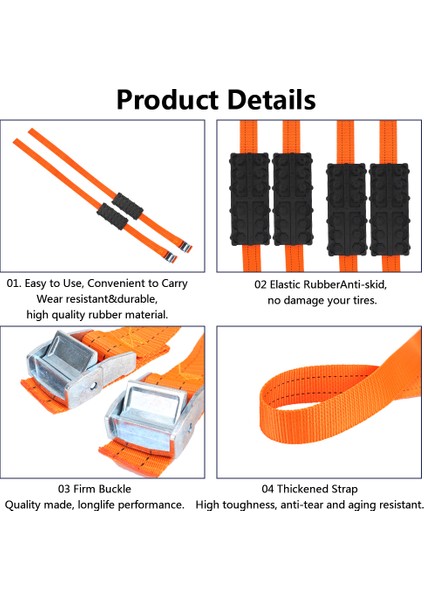 1 Bilgisayar Kar Lastik Zincir Kayışları Dayanıklı Pu Kaymayı Önleyici Bir Set Araba Lastik Çekiş Blokları Çantası ile Acil Kar Çamur Kum Için Kar Çamur Buz (Yurt Dışından) fırsatları
