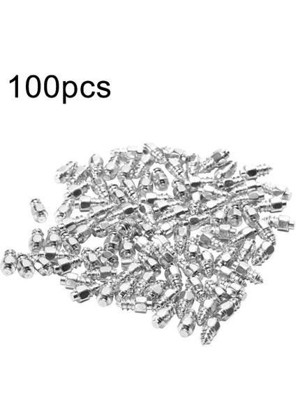 100 Adet Bisikletler ve Motorlar Için 9 mm Karbür Tırnaklı Tungsten Lastik Çiviler Kar Kaymaz Sivri Uçlar Anti-Slip Anti-Buz ile Montaj Aleti (Yurt Dışından)