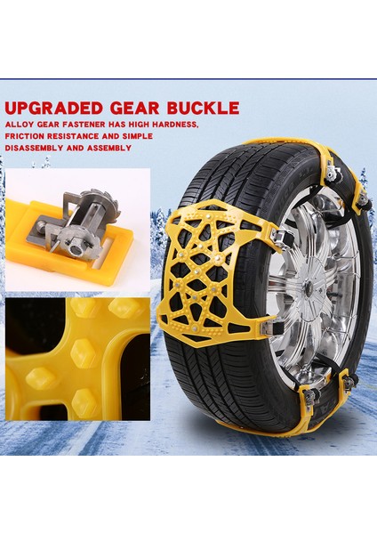 1 Adet Siyah Tpu Kar Zinciri Genel Araba Lastiği Için Kalın Kar Zinciri Evrensel Araba Takımı Suv Off-Road Güvenliği Çamur Zemin Kaymaz. (Yurt Dışından) fırsatları