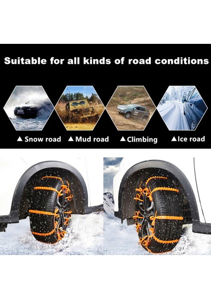 Kış Lastik Tekerlek Kar Zinciri Kaymayı Önleyici Zincir Tekerlek Lastik Kemer Kış Açık Hava Acil Zincir (Yurt Dışından) fiyatları