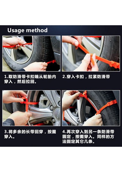 Kış Lastik Tekerlek Kar Zinciri Kaymayı Önleyici Zincir Tekerlek Lastik Kemer Kış Açık Hava Acil Zincir (Yurt Dışından) fırsatları