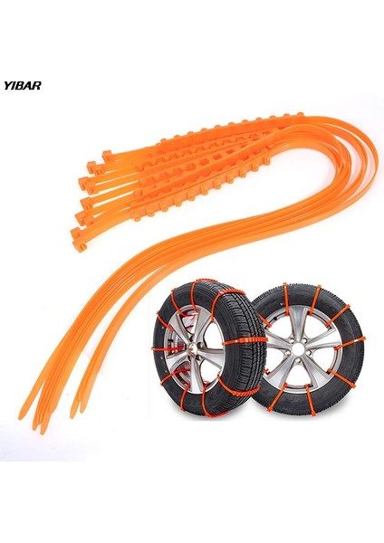 Sarı 1 Adet Araba Kış Lastik Tekerlek Kaymaz Çift Dişli Lastik Evrensel Kar Zinciri Kablo Bağları Kaydırmaz Zincirler (Yurt Dışından) modelleri