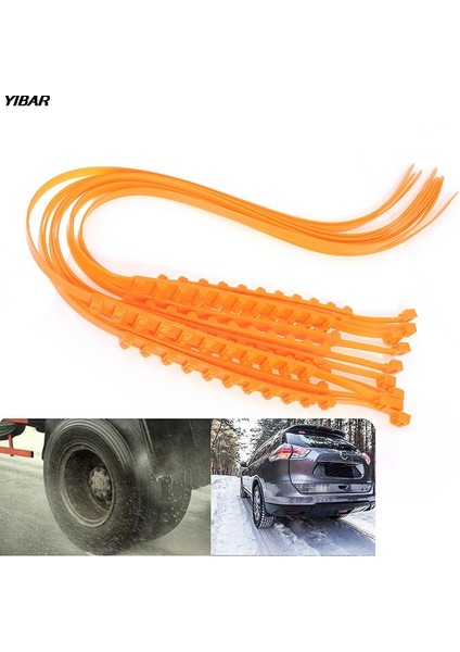 Sarı 1 Adet Araba Kış Lastik Tekerlek Kaymaz Çift Dişli Lastik Evrensel Kar Zinciri Kablo Bağları Kaydırmaz Zincirler (Yurt Dışından) indirimleri