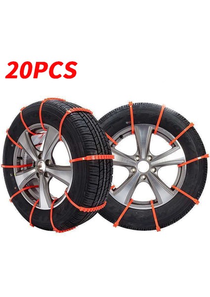 20 Adet Kar Offroad Lastik Zinciri Kar Zincirleri Kayma Kar Alasımı Lastik Ding Anti Tekerlekler Karlı Araçlar Kar Lastik Zinciri Kumaş (Yurt Dışından)