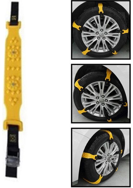 1 Parça Araba Kar Lastik Zinciri Arazi Lastiği Kaymayı Önleyici Kar ve Çamur Için Çamur Tuzağı Evrensel Tip Aksesuar (Yurt Dışından)