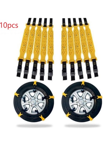 2 Adet Araba Kar Lastik Zinciri Arazi Lastiği Kaymayı Önleyici Kar ve Çamur Için Çamur Tuzağı Evrensel Tip Aksesuar (Yurt Dışından) fiyatları