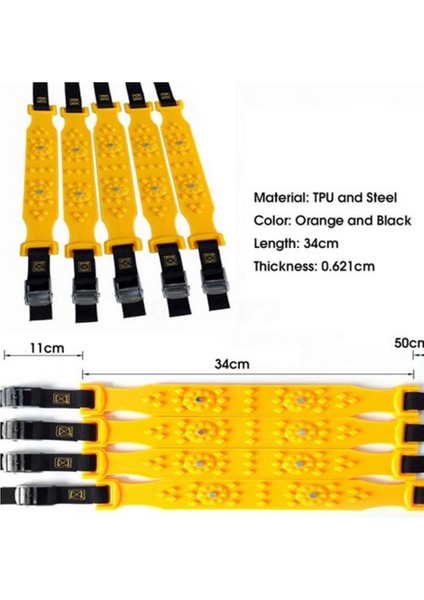 2 Adet Araba Kar Lastik Zinciri Arazi Lastiği Kaymayı Önleyici Kar ve Çamur Için Çamur Tuzağı Evrensel Tip Aksesuar (Yurt Dışından) indirimleri