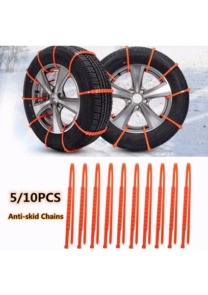 5 Adet Kış Lastik Tekerlek Kar Kaymaz Zincirler Kemer Yağmur Sürüş Açık Hava Araç Gereç Acil Spor Otomobil Lastikleri Için Spike (Yurt Dışından) fiyatları