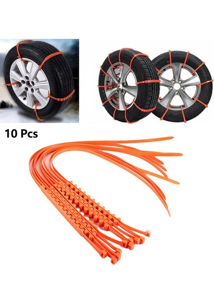 10 Parça Araba Lastik Kar Zinciri Kalınlaştırılmış Naylon Kış Kar Anti-Kayma Off-Road Aracı Suv Araba Kar Zinciri Evrensel Lastik Kar Zinciri Ortaya Çıktı. (Yurt Dışından)