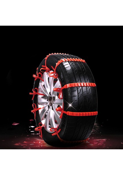 Araba Kaymaz Zip Bağ Snow Chains Naylon Plastik Araç Acil Durum Off Road Kaymaz Lastik Zincirleri Bağları (Yurt Dışından)