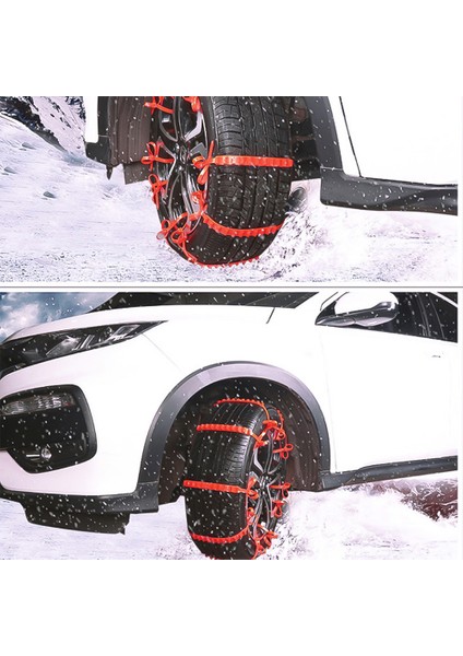 Araba Kaymaz Zip Bağ Snow Chains Naylon Plastik Araç Acil Durum Off Road Kaymaz Lastik Zincirleri Bağları (Yurt Dışından)