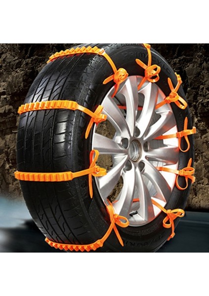Araçlar Için Evrensel Kaydırmaz Kar Zinciri Off-Road Araç Lastik Kar Zinciri Acil Durum Kaymaz Kablo Bağları (Yurt Dışından)