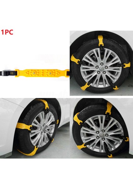 02 1 Parça Araba Lastik Kar Zinciri Kaydırmaz Tpu Kar Zinciri Kar Mud Kum Yol Kış Için Durable Tpu Kaydırmaz Zincirler- (Yurt Dışından)