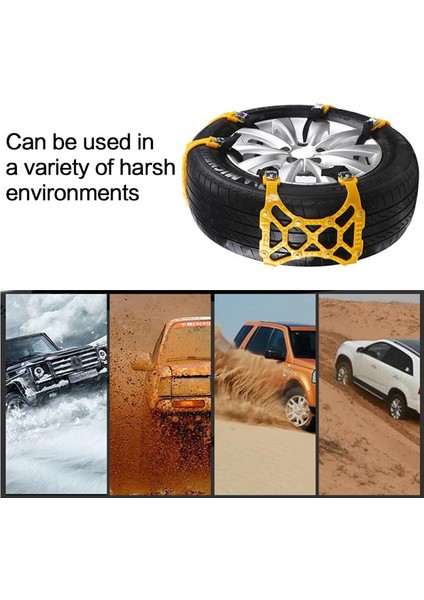 02 1 Parça Araba Lastik Kar Zinciri Kaydırmaz Tpu Kar Zinciri Kar Mud Kum Yol Kış Için Durable Tpu Kaydırmaz Zincirler- (Yurt Dışından) fiyatları