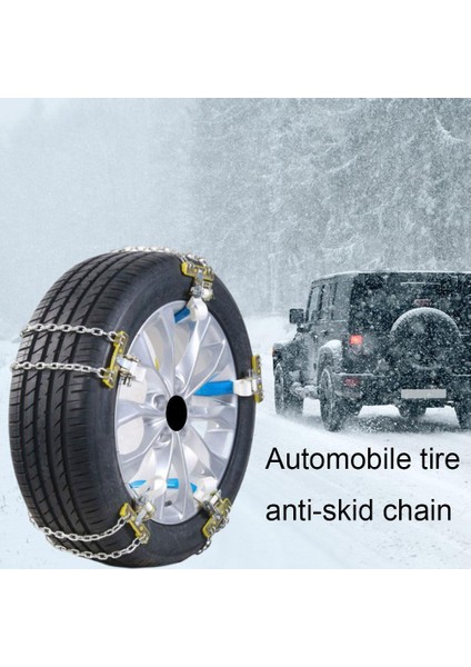 205-225MM 1 Adet Evrensel Araba Lastik Kaydırmaz Zincir Anti-Aşınma Çelik Zincir Kış Buz Kamyon Zincirleri Otomatik Suv Araba Tekerlek Çamur Yolu Güvenli (Yurt Dışından) fiyatları