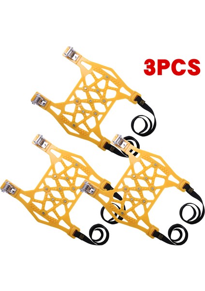 3 Adet Sarı Tpu Kar Zinciri Genel Araba Lastiği Için Kalın Kar Zinciri Evrensel Araba Takımı Suv Off-Road Güvenliği Çamur Zemin Kaymaz. (Yurt Dışından)