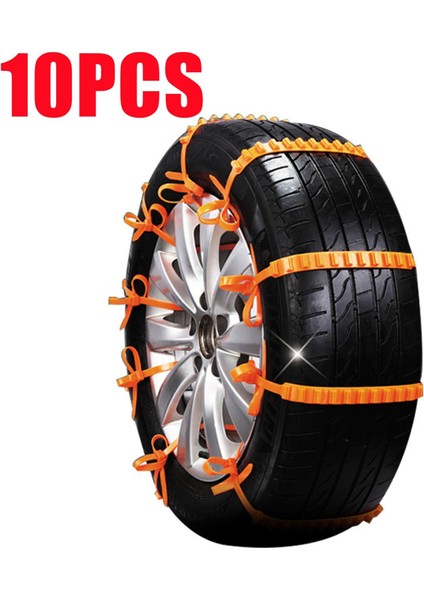 10 Parça Kış Lastik Tekerlek Kar Zinciri Kayma Karşıtı Zincir Tekerlek Lastik Kaçış Açık Hava Özel Zincir Bağları Evrensel Tip (Yurt Dışından) fiyatları