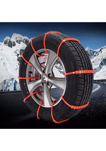 Kış Lastik Tekerlek Kar Zinciri Kaymaz Zincir Tekerlek Lastik Kemer Kış Açık Hava Acil Zincir (Yurt Dışından)