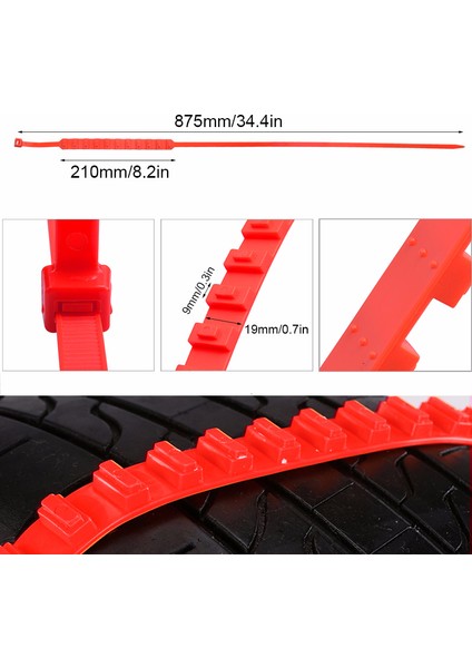 Kış Lastik Tekerlek Kar Zinciri Kaymaz Zincir Tekerlek Lastik Kemer Kış Açık Hava Acil Zincir (Yurt Dışından) fırsatları
