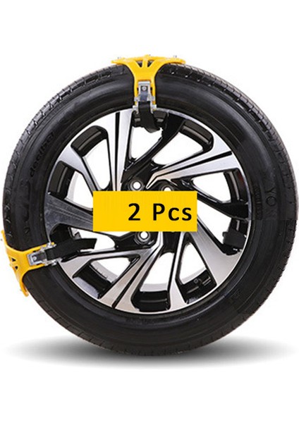 2 Adet Araba Kar Zinciri Lastik Tekerlek Zincirleri Kaymaz Acil Durum Kar Çamur Kum Güvenli Sürüş Kamyon Suv Araba Aksesuarları (Yurt Dışından)