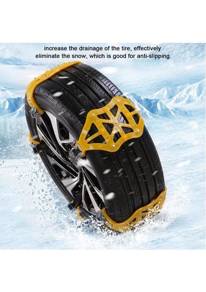 2 Adet Araba Kar Zinciri Lastik Tekerlek Zincirleri Kaymaz Acil Durum Kar Çamur Kum Güvenli Sürüş Kamyon Suv Araba Aksesuarları (Yurt Dışından) fiyatları