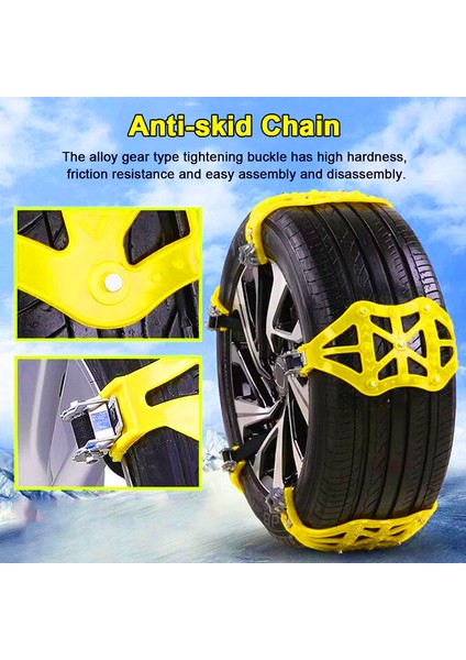 2 Adet Araba Kar Zinciri Lastik Tekerlek Zincirleri Kaymaz Acil Durum Kar Çamur Kum Güvenli Sürüş Kamyon Suv Araba Aksesuarları (Yurt Dışından) fırsatları