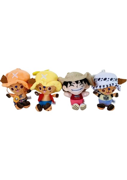 Tek Parça Animasyon Kolye Peluş Bebek Chopper Okul Çantası Kolye Luffy Karikatür Anahtarlık Yaratıcı Bebek (Yurt Dışından)