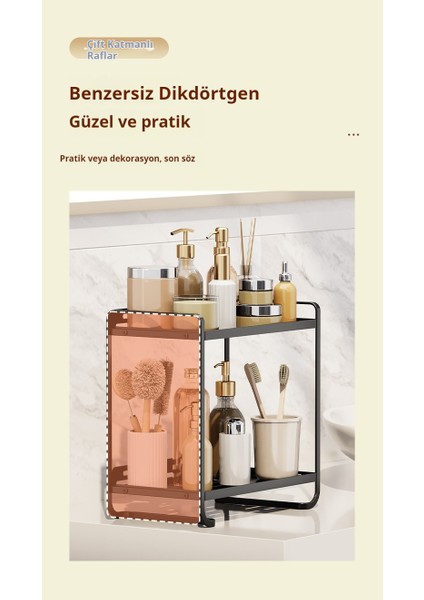 Kozmetik Rafları, Masa Üstü Saklama Kutuları, Banyo Yıkama Rafları (Yurt Dışından)