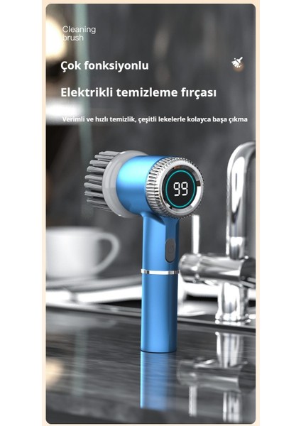 Elektrikli Çok Fonksiyonlu Temizleme Fırçası Seti (Yurt Dışından) fiyatları