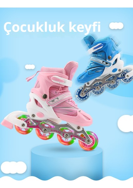 Erkekler, Kadınlar ve Çocuk Tekerlekli Patenleri Için Çocuklar Için Yüksek Kaliteli Paten Seti (Yurt Dışından)