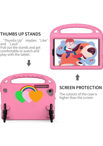 Eva Darbeye Dayanıklı Tablet Kılıfı Tcl Tab 8 Le 2023 /tab 8 2022 Pembe (Yurt Dışından)