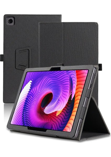 Tcl Nxtpaper 11 Siyah Için Cilt Dokusu Deri Tablet Kılıfı (Yurt Dışından)