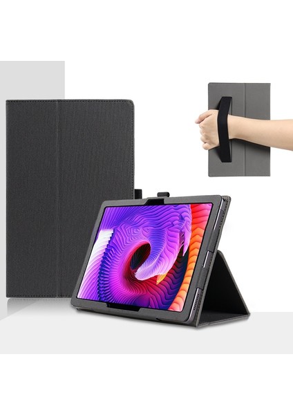 Tcl Nxtpaper 11 Siyah Için Cilt Dokusu Deri Tablet Kılıfı (Yurt Dışından)