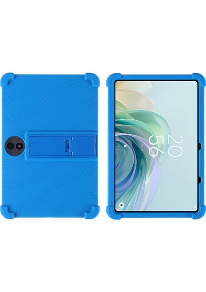 Tcl Tab 11 Fe Mavi Için Tutuculu Silikon Tablet Kılıfı (Yurt Dışından)