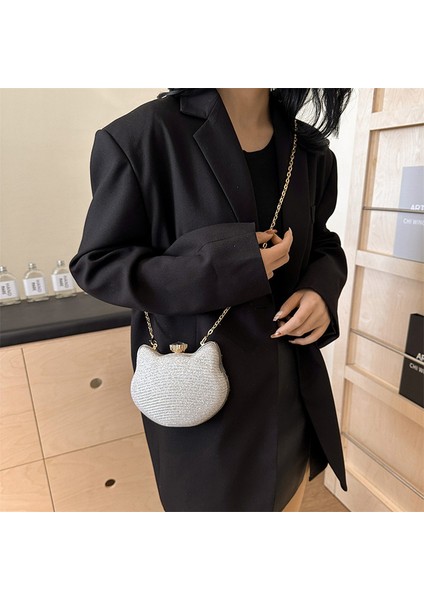 Kadın Omuz Zinciri Küçük Yuvarlak Çapraz Askılı Çanta (Yurt Dışından) modelleri