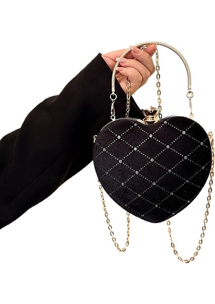 Lady's Için Yüksek Kaliteli Kalp Şeklinde Bir El Çantası-1 (Yurt Dışından)