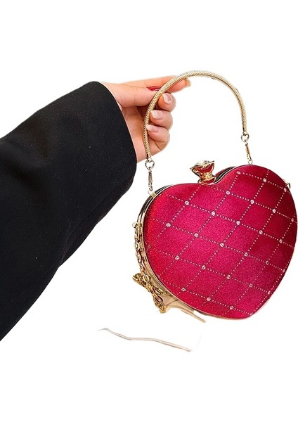 Lady's Için Yüksek Kaliteli Kalp Şeklinde Bir El Çantası-1 (Yurt Dışından)