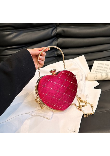 Lady's Için Yüksek Kaliteli Kalp Şeklinde Bir El Çantası-1 (Yurt Dışından) fırsatları