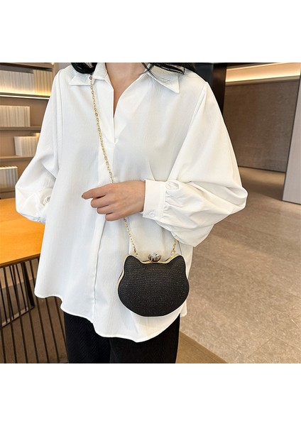 Kadın Moda Omuz Çantası Küçük Yuvarlak Çanta-1 (Yurt Dışından)