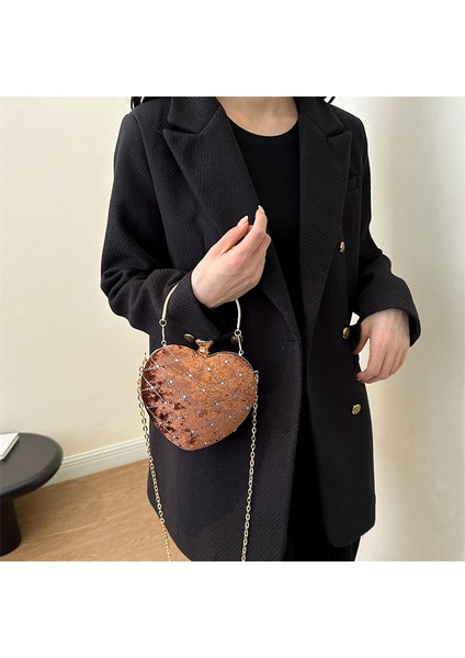 Lady's Için Yüksek Kaliteli Kalp Şeklinde Bir El Çantası-1 (Yurt Dışından) fiyatları