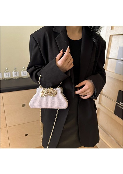 Kadın Premium Inci Zincir Çapraz Askılı Çanta (Yurt Dışından) modelleri