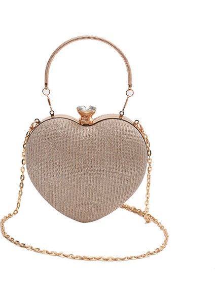 Yüksek Sonun Kadınların Moda Kıs Itlı Çantası Kalp Şeklindeki Çantası-1 (Yurt Dışından)