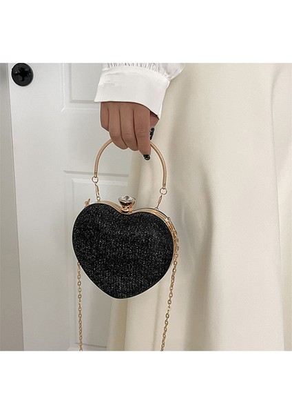 Yüksek Sonun Kadınların Moda Kıs Itlı Çantası Kalp Şeklindeki Çantası-1 (Yurt Dışından) fırsatları