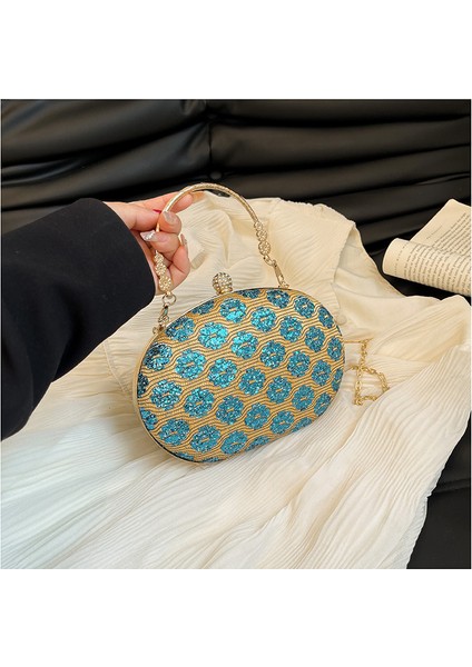 Bayanların Trendi Sequin, Akşam Yemeği Kısıtlı Çantası. (Yurt Dışından) modelleri