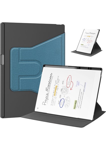 Remarkable Paper Pro Lake Blue Için Döndürülebilir Tablet Kılıfı (Yurt Dışından)