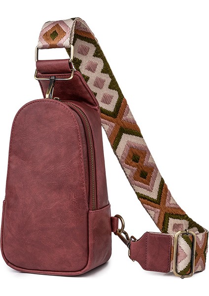 Çok Renkli Kadın Bel Çantası Çapraz Askılı Çanta-1 (Yurt Dışından)