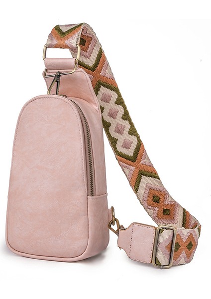 Çok Renkli Kadın Bel Çantası Çapraz Askılı Çanta-1 (Yurt Dışından)
