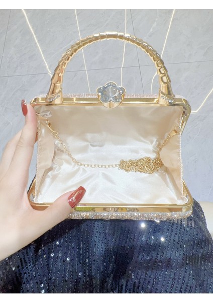 El Yapımı Ziyafet Çanta Kadın Parlak Crossbody Çanta (Yurt Dışından) fırsatları