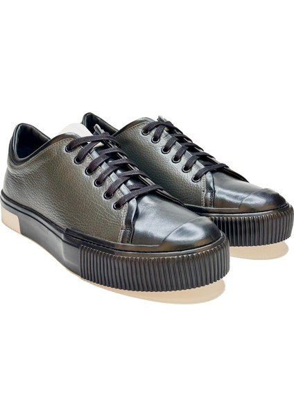 Bağcıklı Gri Sneaker Ayakkabı