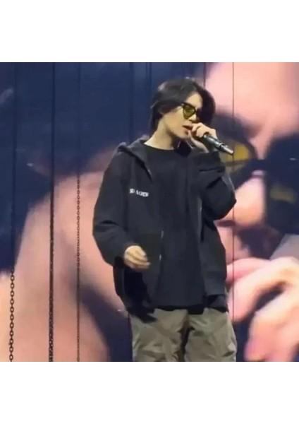 K-Pop Bts Suga August D Tour Streetwear Fermuarlı Sweatshirt Hoodie